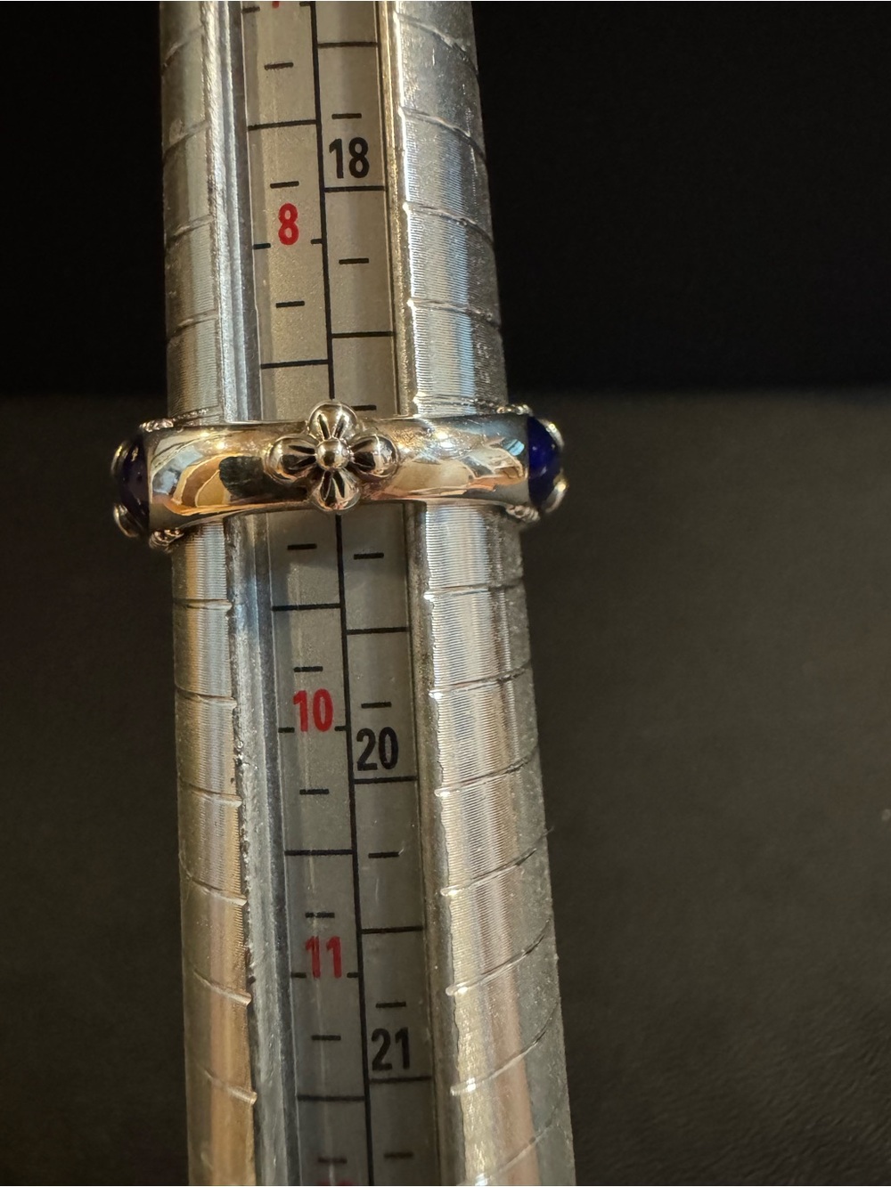 Barbara Bixby Sterling Silver, 18k and Enamel Ring - Picture 4 of 6